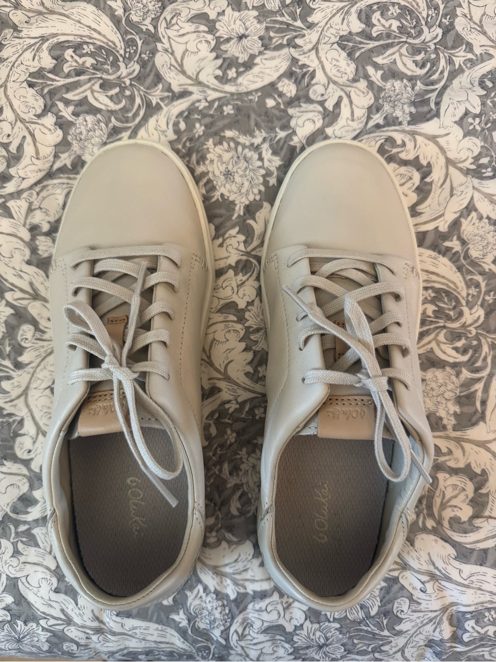 Olukai Womens Gray/Taupe Casual Sneakers